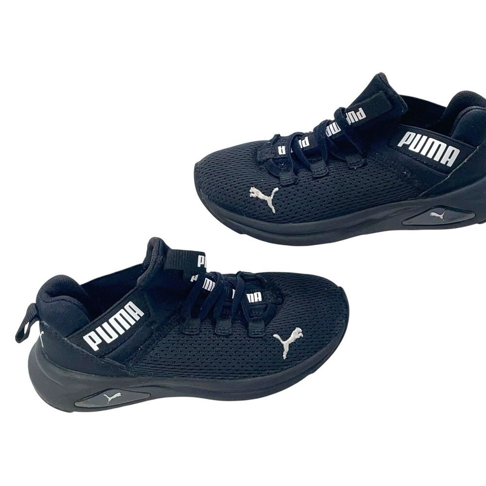 Puma Softride Rift Slip On Sneakers Kids Size 12C Black Athletic